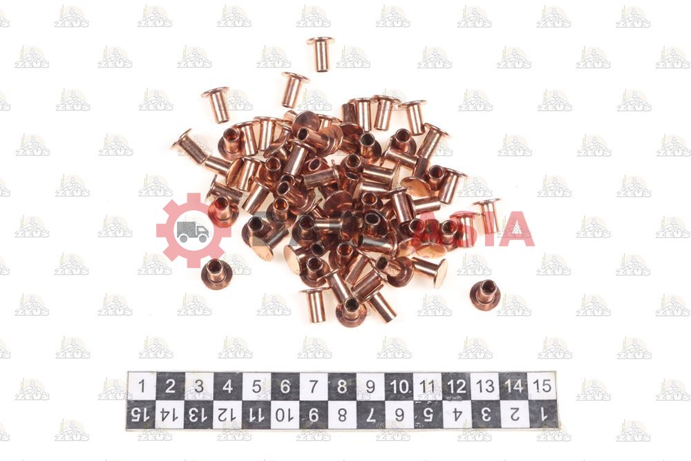 Клепка стальная пустотелая 6x12 mm 1000шт/уп