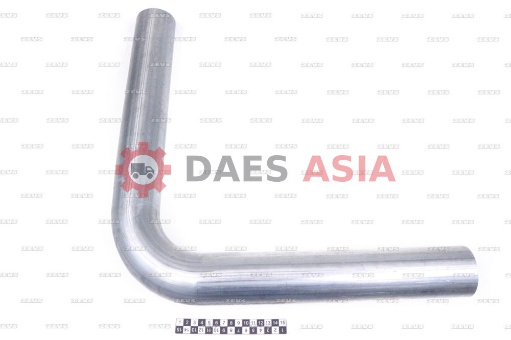 Труба глушителя d70 оцинк. 450x450mm угол 90°