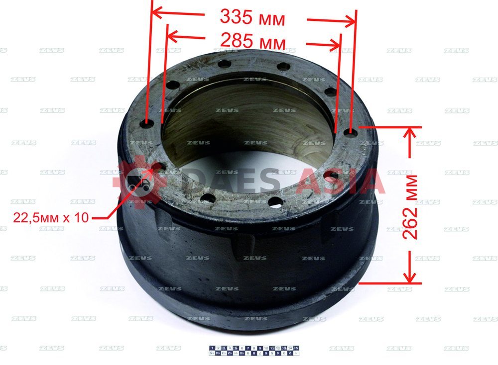 Тормозной барабан ISUZU CYZ52 / ISUZU CXZ52