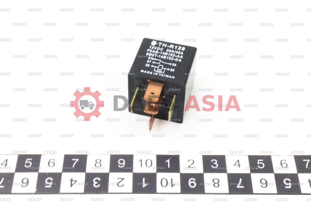Реле 12V 5P 30A 40A